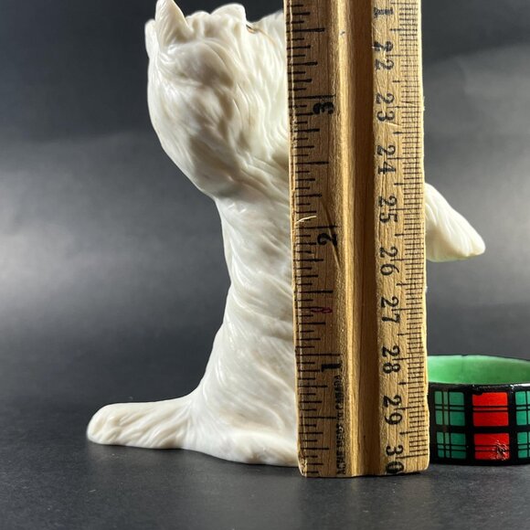 Franklin Mint Westie Dog Figurine Votive Candle Holder West Highland Terrier - Picture 7 of 7